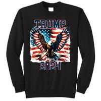 Trump American Flag President Election Tall Sweatshirt