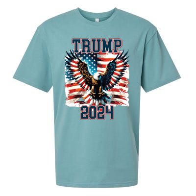 Trump American Flag President Election Sueded Cloud Jersey T-Shirt