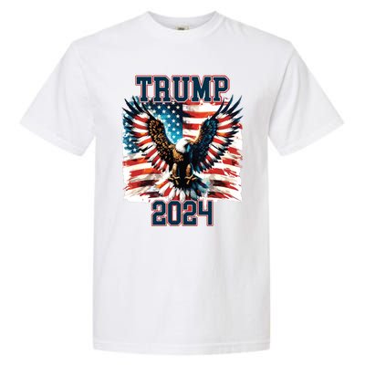 Trump American Flag President Election Garment-Dyed Heavyweight T-Shirt