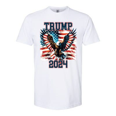 Trump American Flag President Election Softstyle® CVC T-Shirt