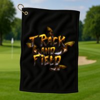 Track And Field Golf Towel