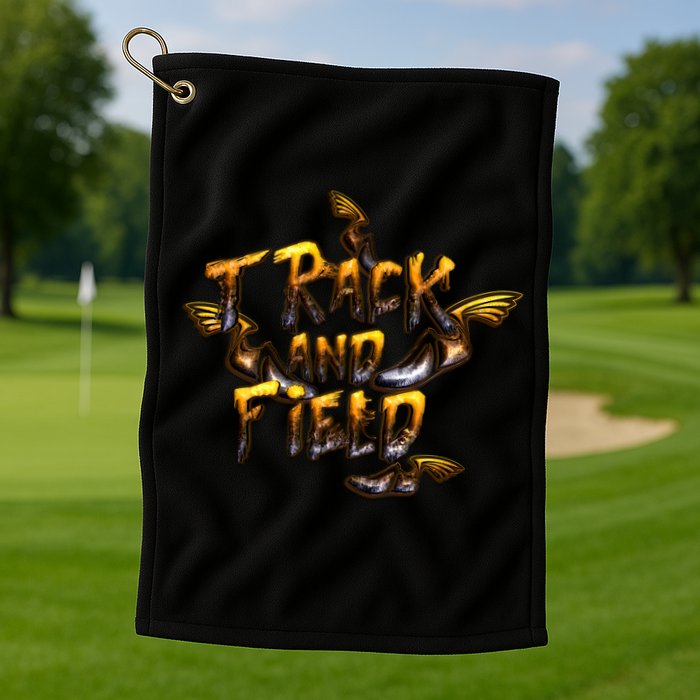Track And Field Golf Towel