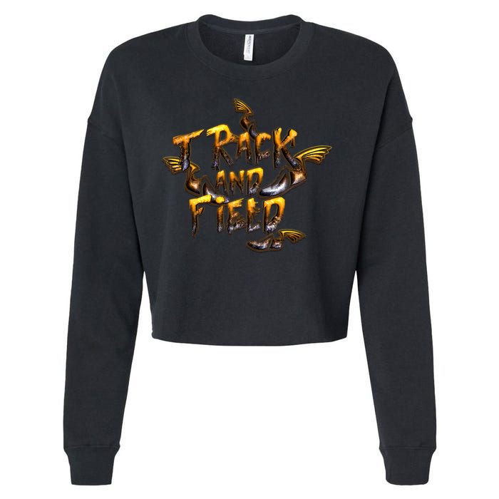 Track And Field Cropped Pullover Crew