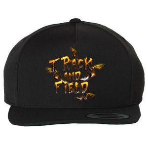 Track And Field Wool Snapback Cap