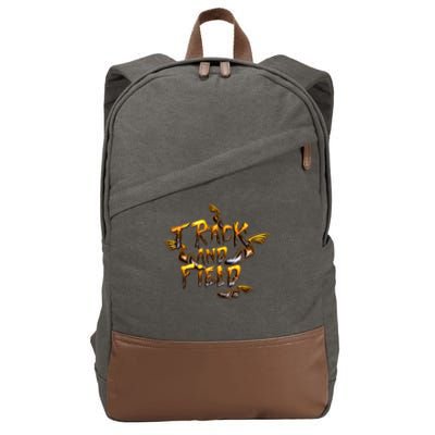 Track And Field Cotton Canvas Backpack