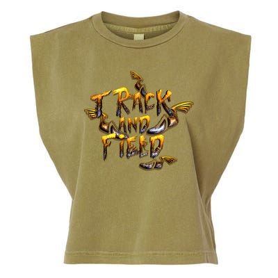 Track And Field Garment-Dyed Women's Muscle Tee