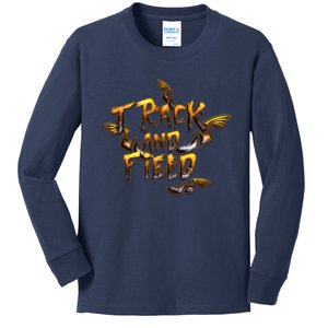 Track And Field Kids Long Sleeve Shirt