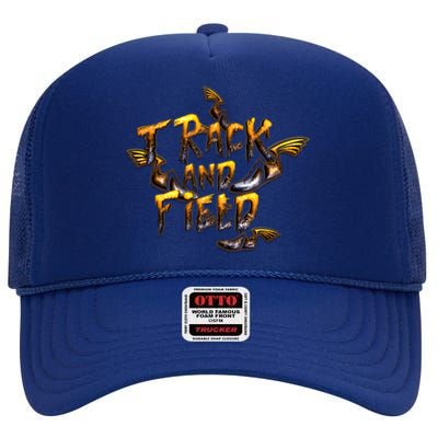 Track And Field High Crown Mesh Back Trucker Hat