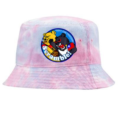 Taiwan Air Force Badge Tie-Dyed Bucket Hat