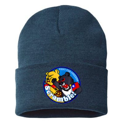 Taiwan Air Force Badge Sustainable Knit Beanie