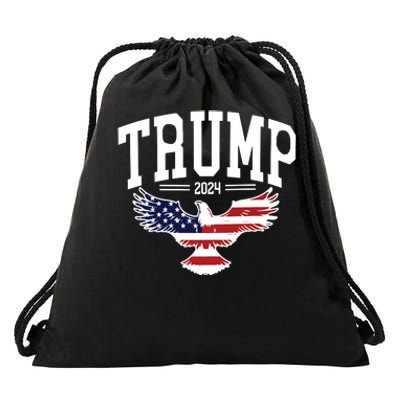 Trump American Flag Pro Trump Drawstring Bag