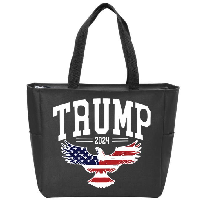 Trump American Flag Pro Trump Zip Tote Bag