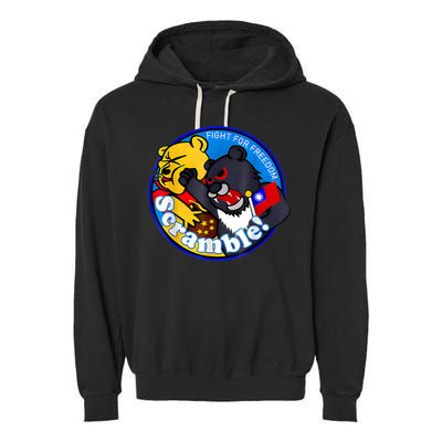 Taiwan Air Force Badge Garment-Dyed Fleece Hoodie