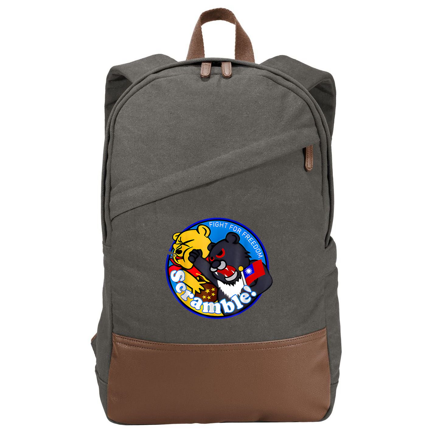 Taiwan Air Force Badge Cotton Canvas Backpack