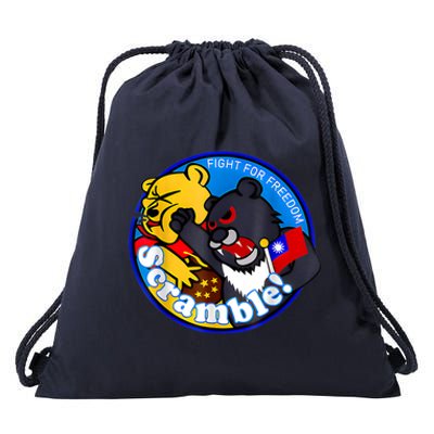 Taiwan Air Force Badge Drawstring Bag