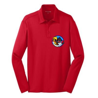 Taiwan Air Force Badge Silk Touch Performance Long Sleeve Polo