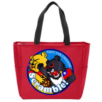 Taiwan Air Force Badge Zip Tote Bag