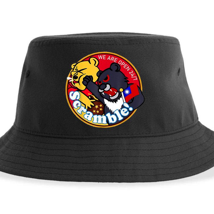 Taiwan Air Force Badge Sustainable Bucket Hat