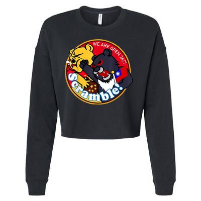 Taiwan Air Force Badge Cropped Pullover Crew