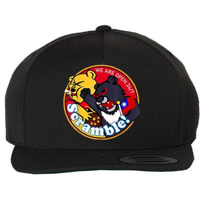 Taiwan Air Force Badge Wool Snapback Cap