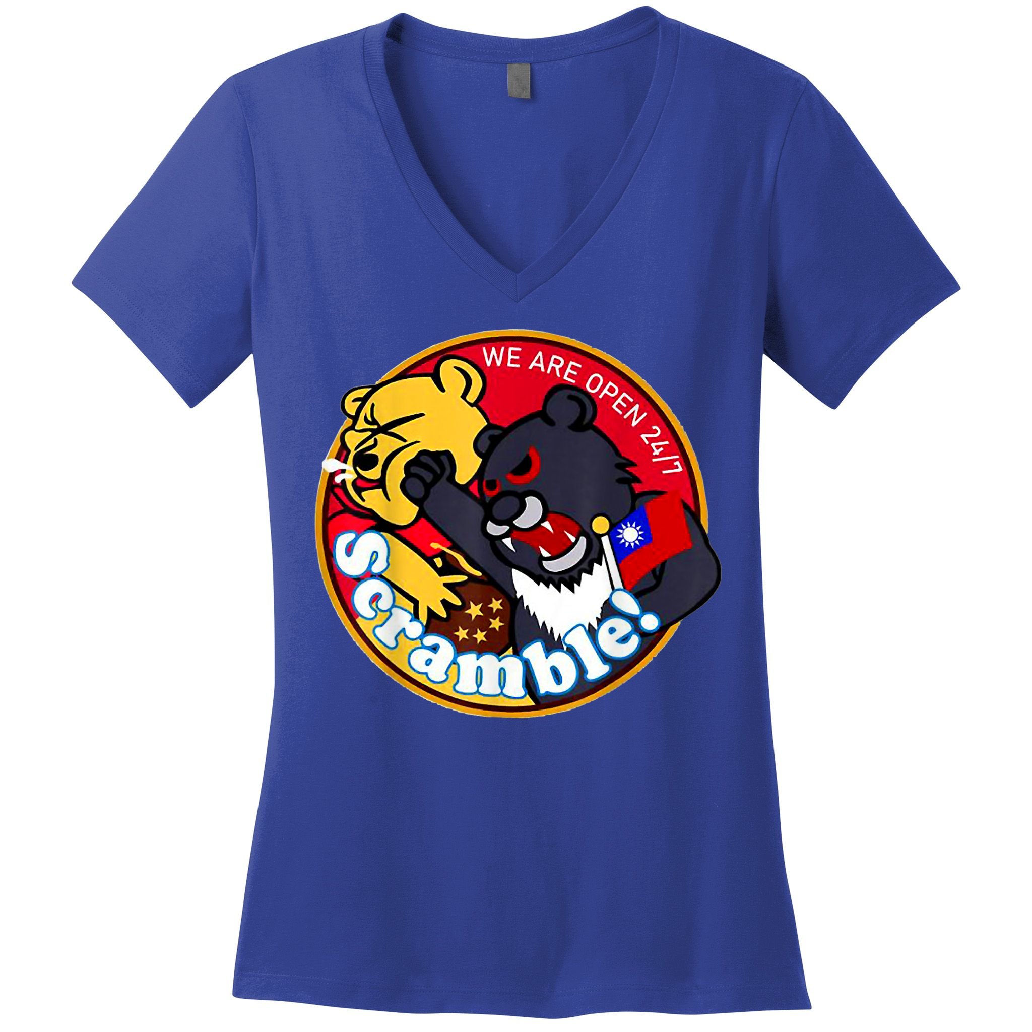 Taiwan Air Force Badge Women's V-Neck T-Shirt
