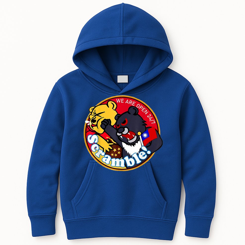 Taiwan Air Force Badge Kids Hoodie