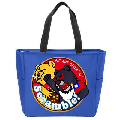 Taiwan Air Force Badge Zip Tote Bag