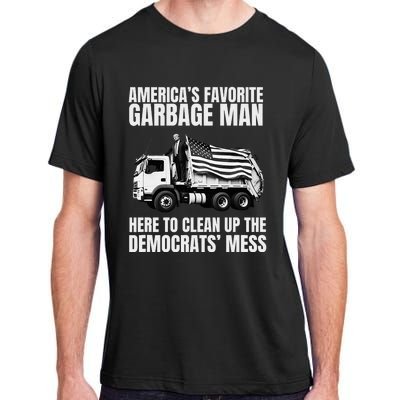 Trump AmericaS Favorite Garbage Man Trash Truck Photo Maga Adult ChromaSoft Performance T-Shirt