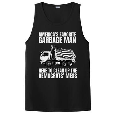 Trump AmericaS Favorite Garbage Man Trash Truck Photo Maga PosiCharge Competitor Tank