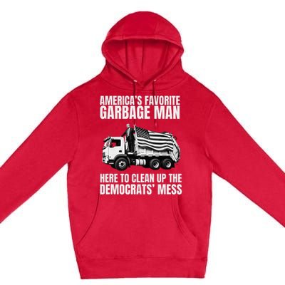 Trump AmericaS Favorite Garbage Man Trash Truck Photo Maga Premium Pullover Hoodie