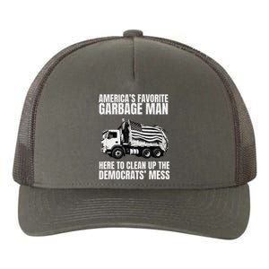 Trump AmericaS Favorite Garbage Man Trash Truck Photo Maga Yupoong Adult 5-Panel Trucker Hat