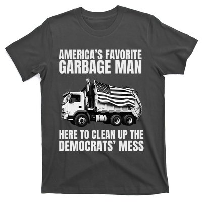 Trump AmericaS Favorite Garbage Man Trash Truck Photo Maga T-Shirt