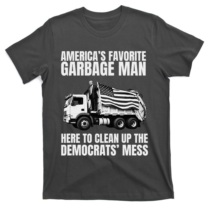 Trump AmericaS Favorite Garbage Man Trash Truck Photo Maga T-Shirt