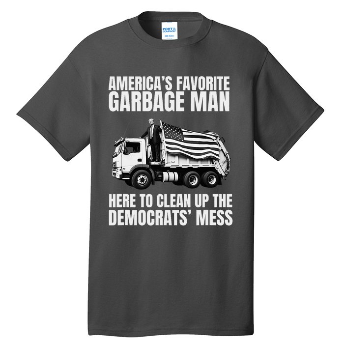 Trump AmericaS Favorite Garbage Man Trash Truck Photo Maga Tall T-Shirt