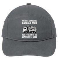 Trump AmericaS Favorite Garbage Man Trash Truck Photo Maga 7-Panel Snapback Hat