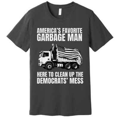 Trump AmericaS Favorite Garbage Man Trash Truck Photo Maga Premium T-Shirt