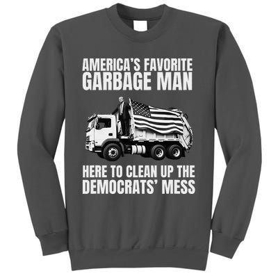 Trump AmericaS Favorite Garbage Man Trash Truck Photo Maga Tall Sweatshirt