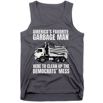 Trump AmericaS Favorite Garbage Man Trash Truck Photo Maga Tank Top