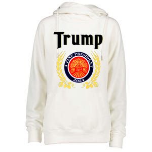 Trump A Fine President 2024 Womens Funnel Neck Pullover Hood