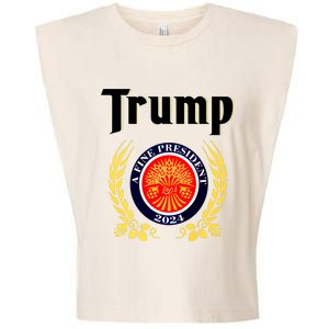 Trump A Fine President 2024 Garment-Dyed Women's Muscle Tee