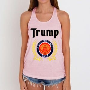 Trump A Fine President 2024 Women's Knotted Racerback Tank