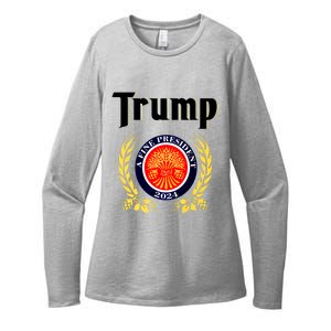 Trump A Fine President 2024 Womens CVC Long Sleeve Shirt