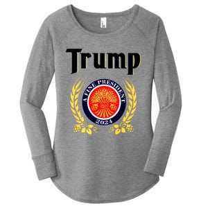 Trump A Fine President 2024 Women's Perfect Tri Tunic Long Sleeve Shirt