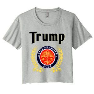 Trump A Fine President 2024 Women's Crop Top Tee