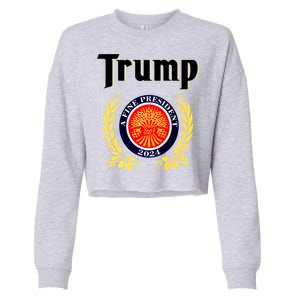 Trump A Fine President 2024 Cropped Pullover Crew