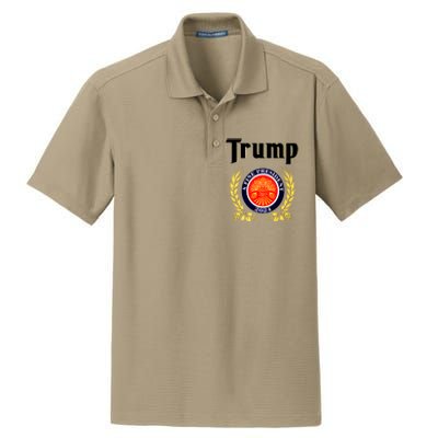 Trump A Fine President 2024 Dry Zone Grid Polo