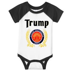 Trump A Fine President 2024 Infant Baby Jersey Bodysuit