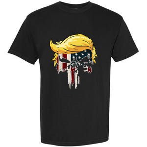 Trump American Flag 2024 Second Term Reelection  Garment-Dyed Heavyweight T-Shirt