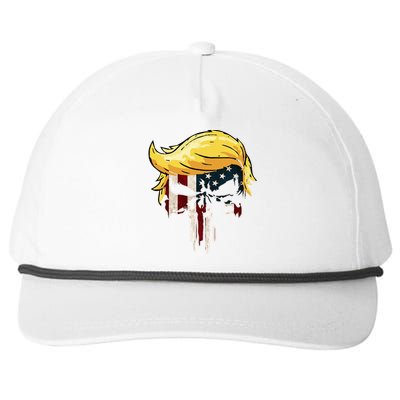 Trump American Flag 2024 Second Term Reelection  Snapback Five-Panel Rope Hat