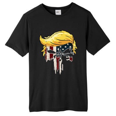 Trump American Flag 2024 Second Term Reelection  Tall Fusion ChromaSoft Performance T-Shirt